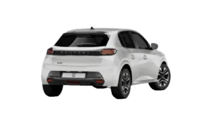 Location Peugeot 208 Guadeloupe blanche arrière